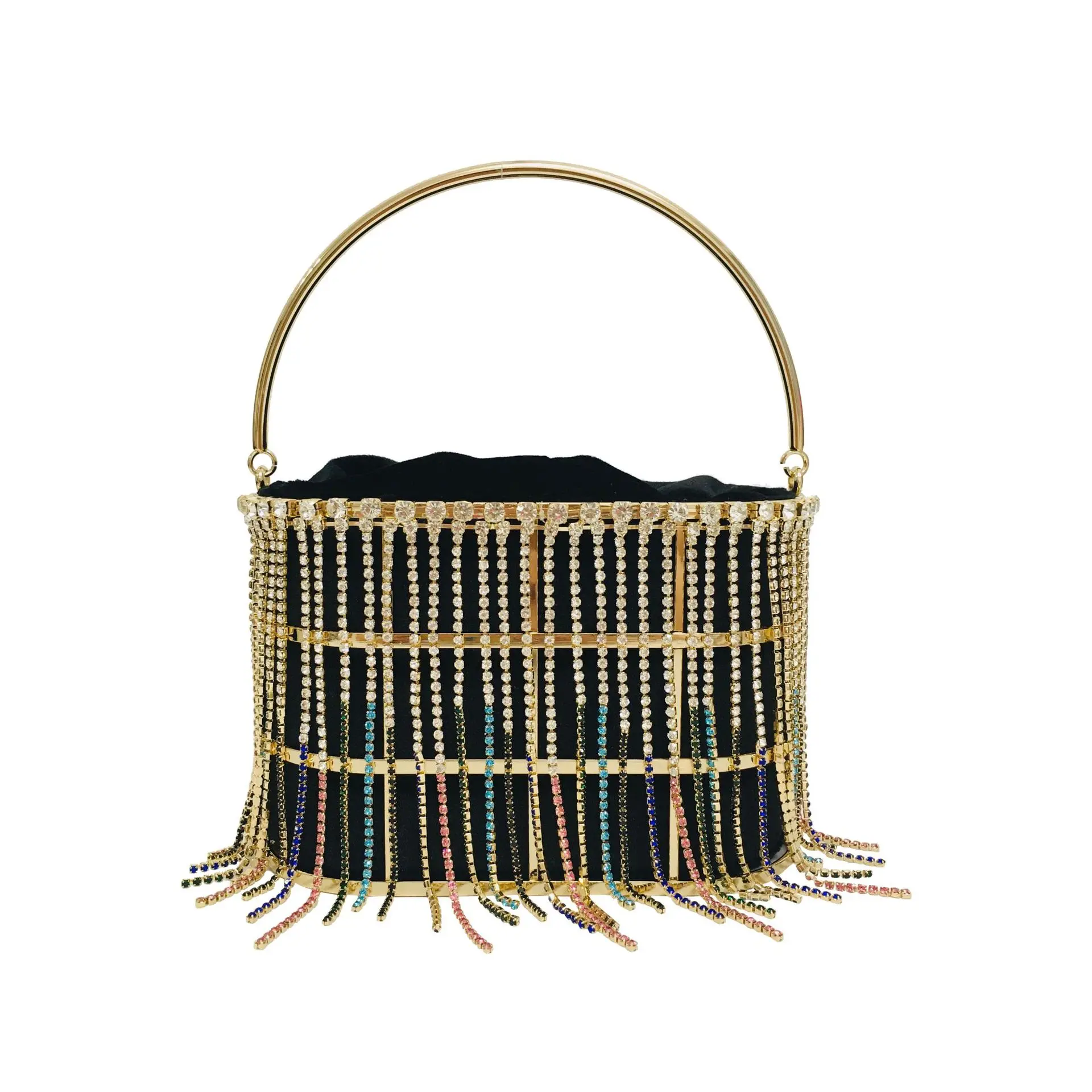 Women's Bag New Ladies Colorful Crystals Tassel Oval Handbag Dinner Bag Chain Bag Dress Garment Bag
Women's Bag New Ladies Colorful Crystals Tassel Oval Handbag Dinner Bag Chain Bag Dress Garment Bag