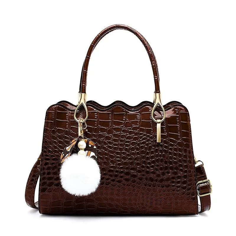 Women's 2021 new European and American retro handbag simple large capacity PU slung shoulder bag
Women's 2021 new European and American retro handbag simple large capacity PU slung shoulder bag