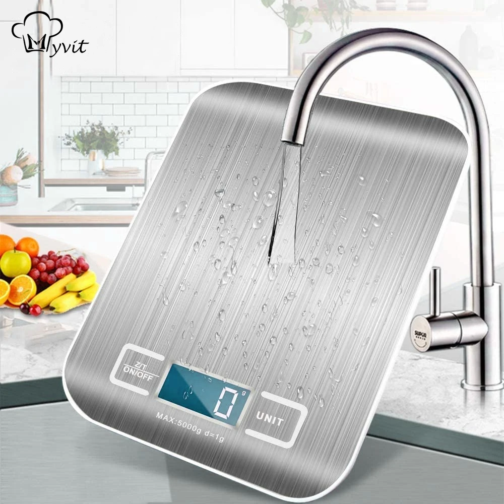 Kitchen Scale 5Kg OZ/ML/LB/G Stainless Steel Weighing Scale with LCD Display Food Diet Balance Measuring Tool Electronic Scales
Kitchen Scale 5Kg OZ/ML/LB/G Stainless Steel Weighing Scale with LCD Display Food Diet Balance Measuring Tool Electronic Scales
