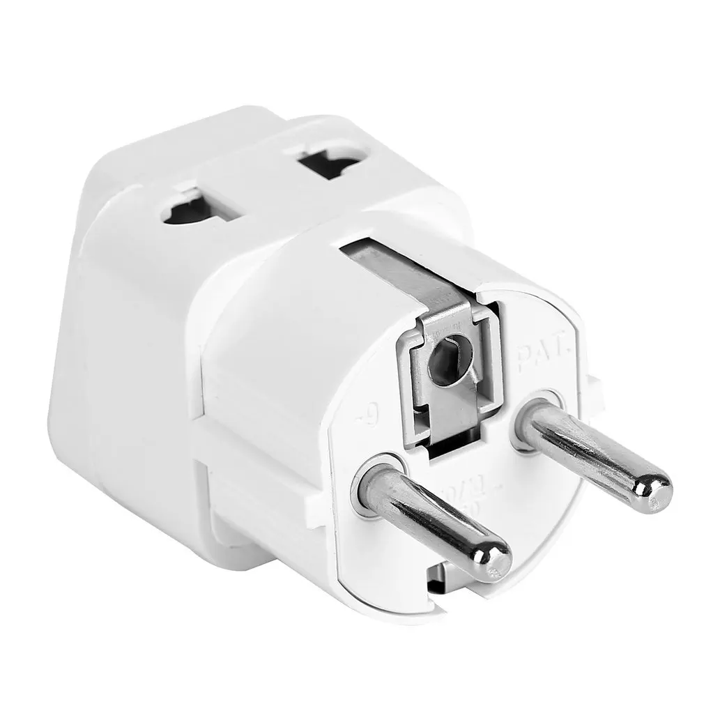EU Standard Power Plug Adapter Travel Converter Australia UK USA EU Converter White Small Compact and Lightweight 100-240V 
EU Standard Power Plug Adapter Travel Converter Australia UK USA EU Converter White Small Compact and Lightweight 100-240V