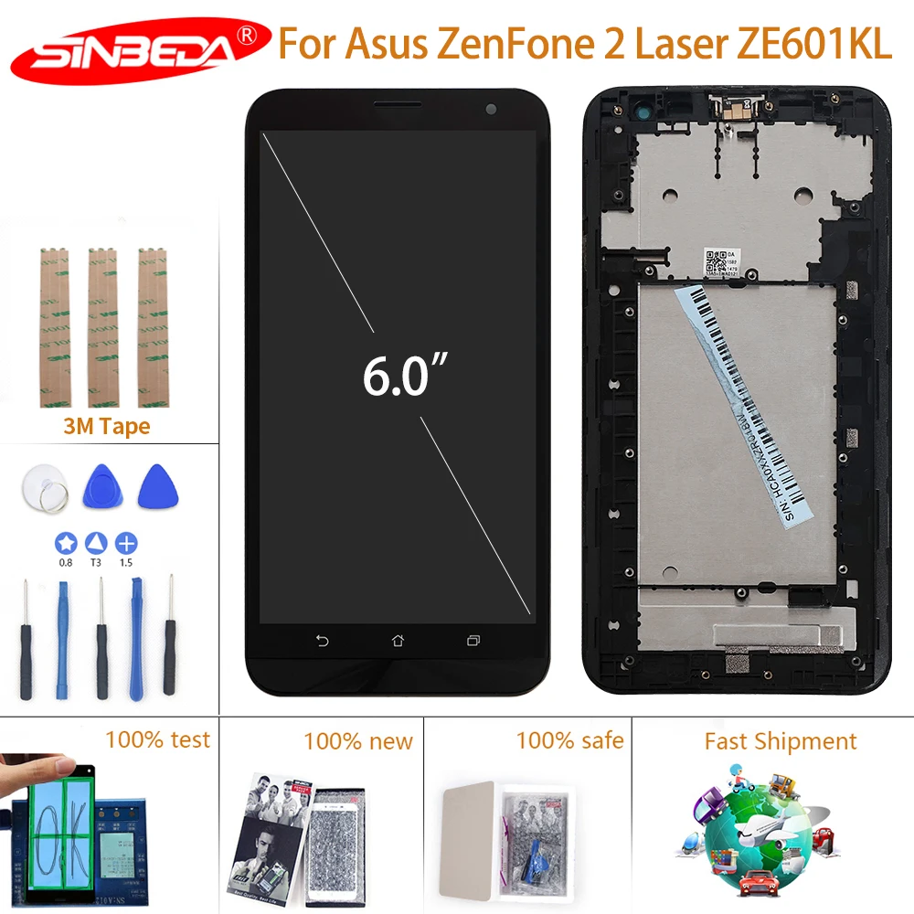 ЖК-дисплей 6,0 дюйма для Asus ZenFone 2 Laser ZE601KL, сенсорный экран с рамкой и дигитайзером для Asus ZE601KL, Z011D, ЖК-дисплей в сборе
ЖК-дисплей 6,0 дюйма для Asus ZenFone 2 Laser ZE601KL, сенсорный экран с рамкой и дигитайзером для Asus ZE601KL, Z011D, ЖК-дисплей в сборе