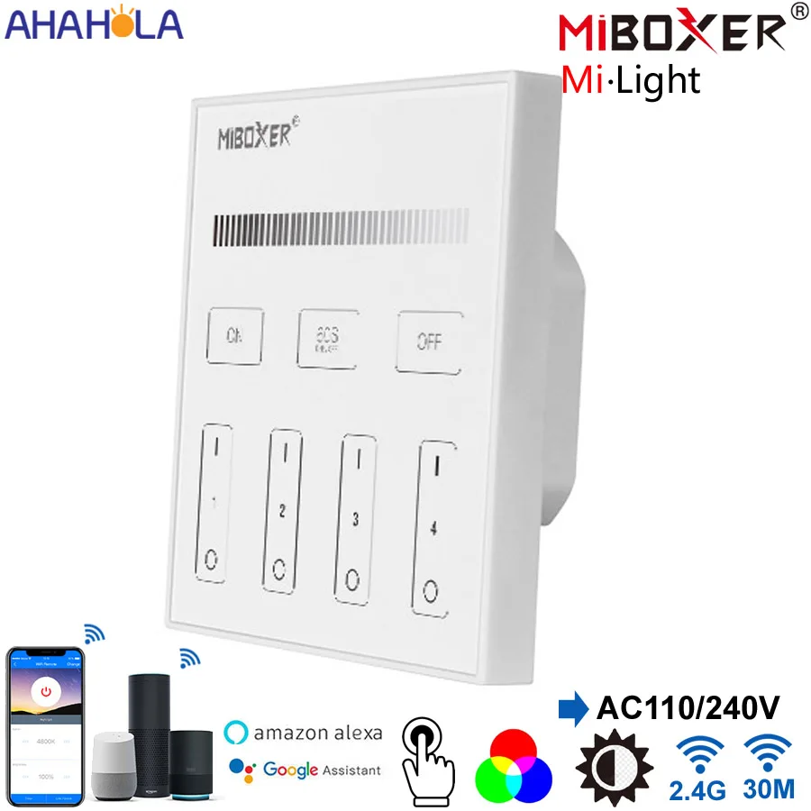 Miboxer Smart Dimmer for Leds 2.4g RF Remote Control Touch Switch Dimmers Led Light Switch Dimmer for Led Brightness Controller
Miboxer Smart Dimmer for Leds 2.4g RF Remote Control Touch Switch Dimmers Led Light Switch Dimmer for Led Brightness Controller