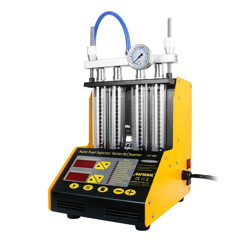 AUTOOL CT150 Car Fuel Injector Tester Cleaner Ultrasonic Fuel Nozzle Gasoline Tester Cleaning Detector 4 Cylinders 110V 220V
AUTOOL CT150 Car Fuel Injector Tester Cleaner Ultrasonic Fuel Nozzle Gasoline Tester Cleaning Detector 4 Cylinders 110V 220V
