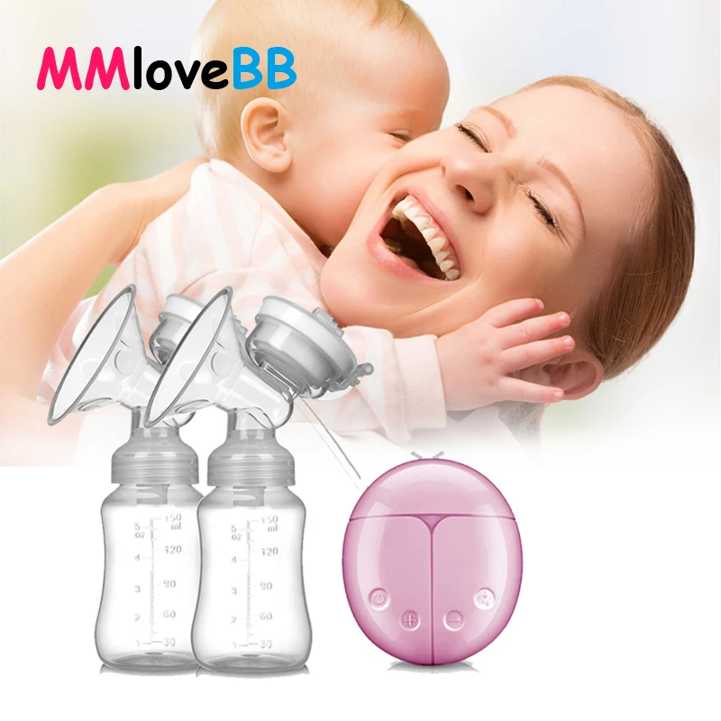 MMloveBB настоящий Bubee двойной Электрический молокоотсос мощный для кормления