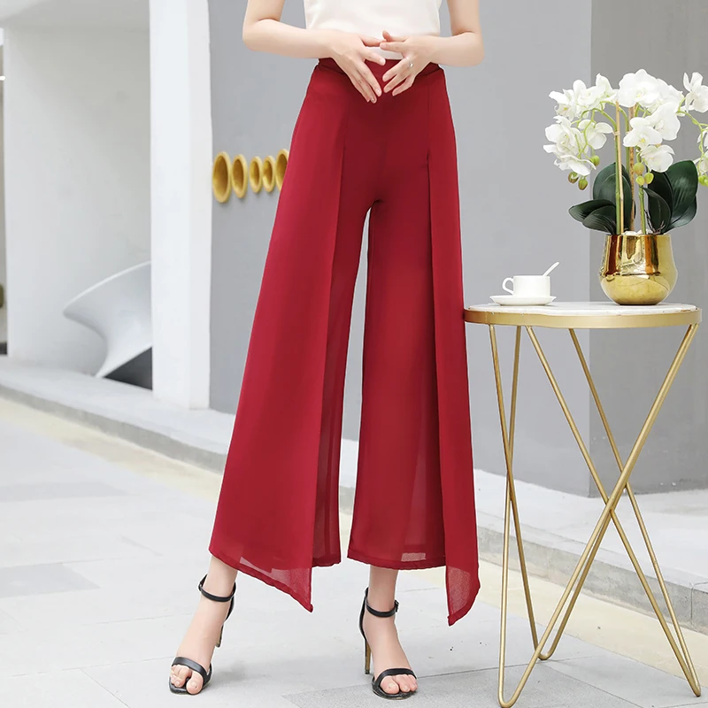 2020 Autumn Summer Long Trousers Women Solid Wide Leg Pants Two Piece Set Plus Size Mesh Loose Casual High Waist Pantaloni Donna
2020 Autumn Summer Long Trousers Women Solid Wide Leg Pants Two Piece Set Plus Size Mesh Loose Casual High Waist Pantaloni Donna