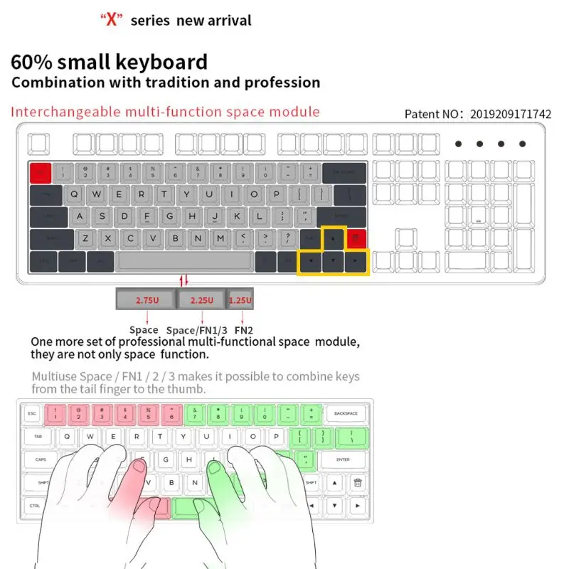 GK64XS Hot Swap Programmable Bluetooth Gaming Mechanical Keyboard Pcb Custom Kits GH60 Desktop | Компьютеры и офис