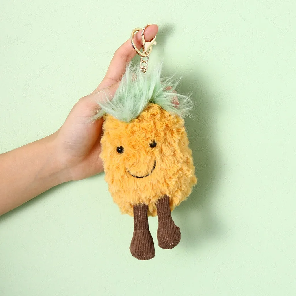 13cm Pineapple Head Pendant Cute Doll Keychain Plush Stuffed Toys Women Bag Pendant Christmas Gift For Girl Backpack Accessories 
13cm Pineapple Head Pendant Cute Doll Keychain Plush Stuffed Toys Women Bag Pendant Christmas Gift For Girl Backpack Accessories