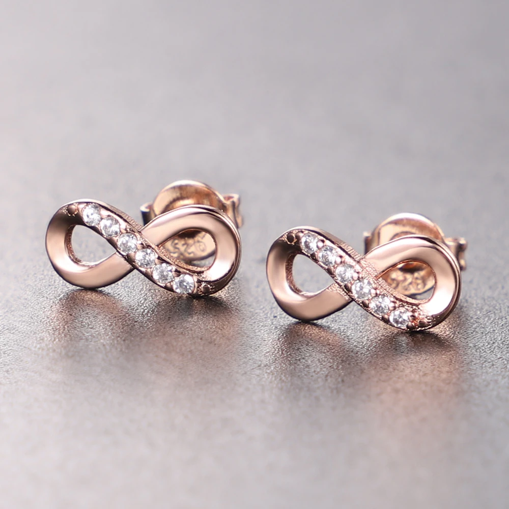 Delicate 100% 925 Sterling Silver color/Golden Sparkling Bow Stud Earrings With Infinity Clear CZ Women Party Luxury Jewelry
Delicate 100% 925 Sterling Silver color/Golden Sparkling Bow Stud Earrings With Infinity Clear CZ Women Party Luxury Jewelry