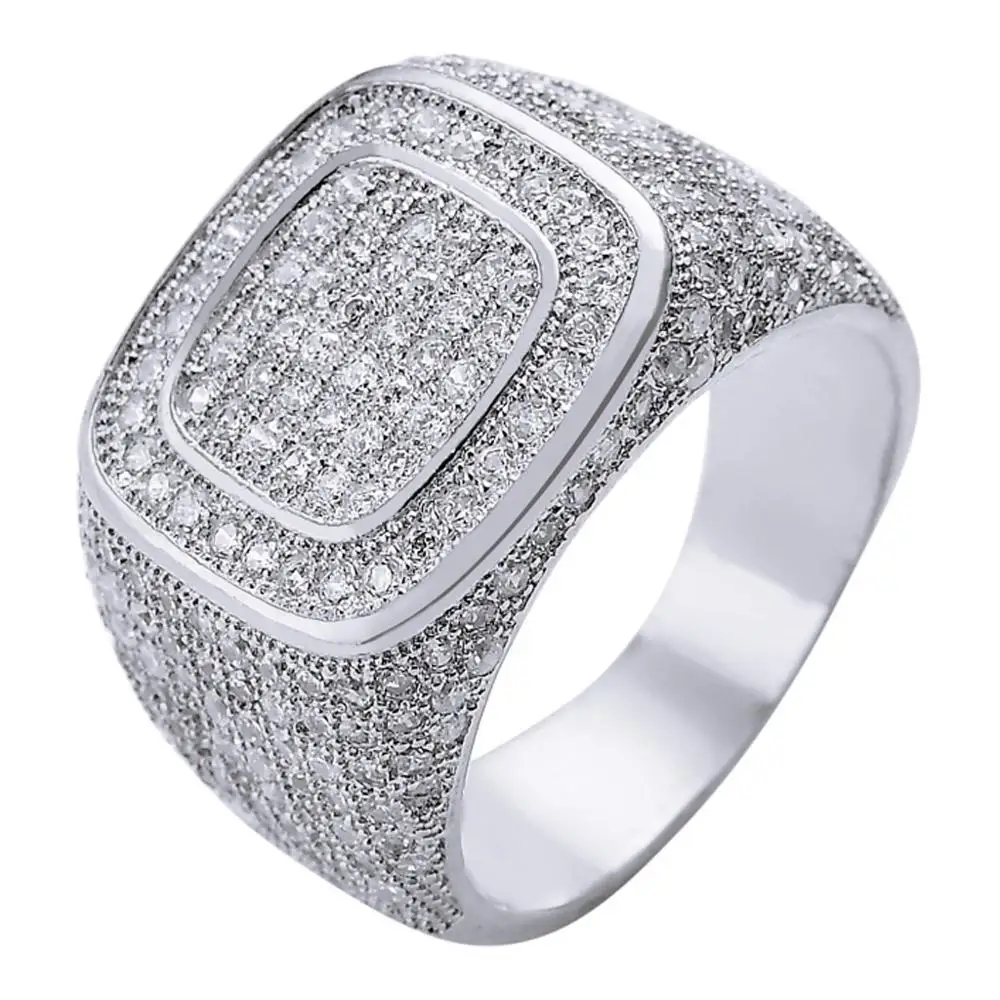 Trendy Men Charm Rings High Quality Cubic Zirconia Rings Gold Silver Color Hip Hop Silver Plated Men Jewelry Gifts
Trendy Men Charm Rings High Quality Cubic Zirconia Rings Gold Silver Color Hip Hop Silver Plated Men Jewelry Gifts