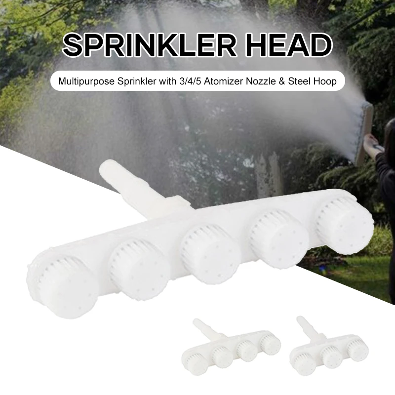 Многофункциональный садовый спринклер 1,3/1,57 дюйма с форсункой распылителя 3/4/5 и стальным обручем, инструмент для полива с регулируемой мощн...
Многофункциональный садовый спринклер 1,3/1,57 дюйма с форсункой распылителя 3/4/5 и стальным обручем, инструмент для полива с регулируемой мощн...