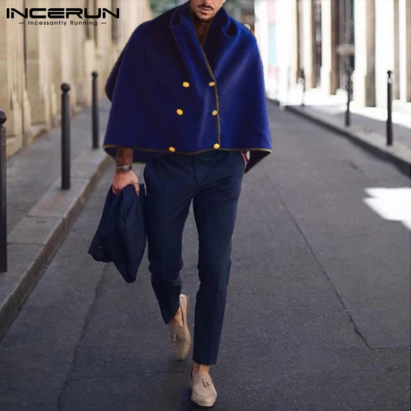 Men's Autumn Winter Hot Sale Irregular Sleeveless Cloak Streetwear Trench Loose Solid Sleeve Cape Coats S-5XL INCERUN Tops 2021
Men's Autumn Winter Hot Sale Irregular Sleeveless Cloak Streetwear Trench Loose Solid Sleeve Cape Coats S-5XL INCERUN Tops 2021