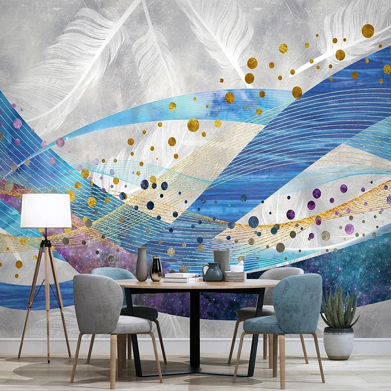 Custom Mural Wallpaper Modern 3D Abstract Lines White Feather Living Room TV Sofa Background Wall Decor Papel De Parede Sala 3 D
Custom Mural Wallpaper Modern 3D Abstract Lines White Feather Living Room TV Sofa Background Wall Decor Papel De Parede Sala 3 D