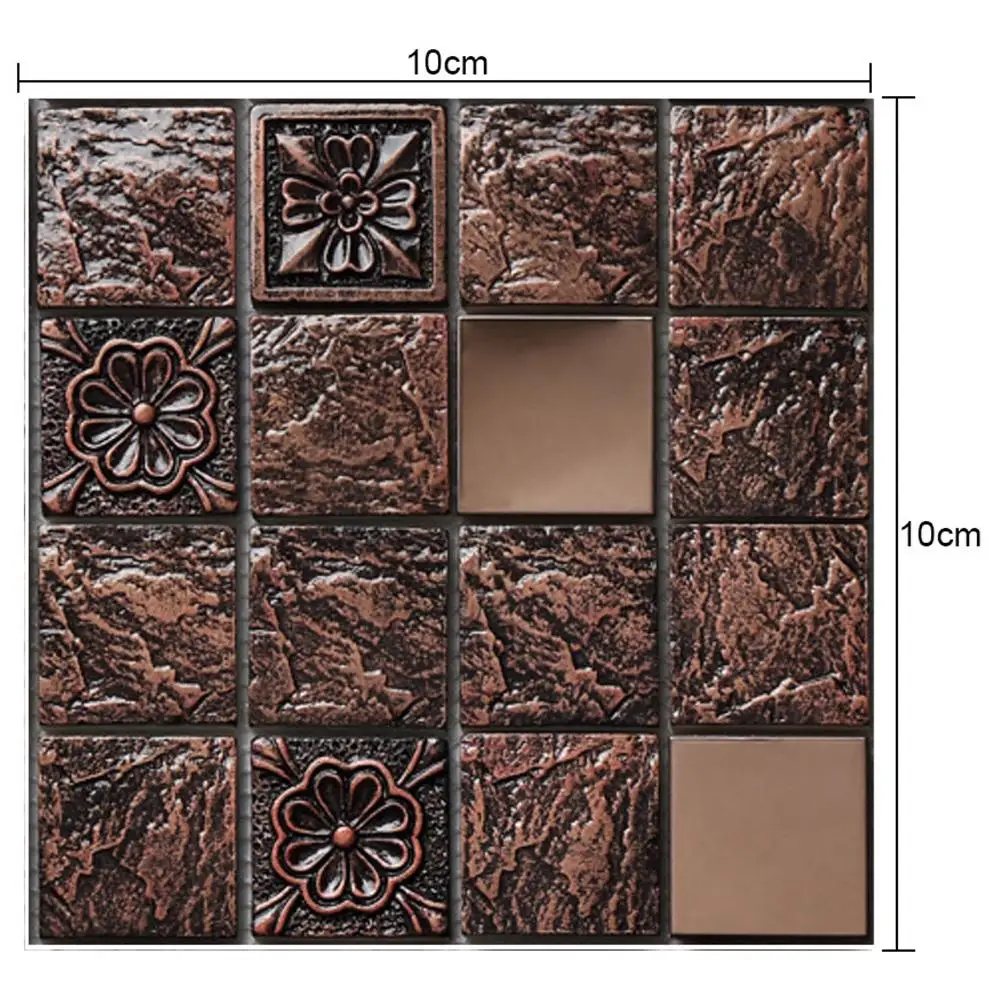 10pcs DIY Mosaic Tile Wall Sticker PVC Waterproof Self adhesive Tiles Decals for Home Bathroom Kitchen Decoration
10pcs DIY Mosaic Tile Wall Sticker PVC Waterproof Self adhesive Tiles Decals for Home Bathroom Kitchen Decoration