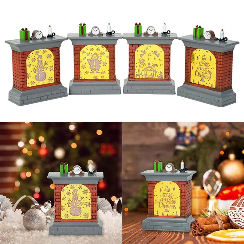 Wooden Christmas Ornaments Mini Fireplace LED Light Lamps for Home Decoration Table Night Lights New Year Navidad Noel Xmas Gift
Wooden Christmas Ornaments Mini Fireplace LED Light Lamps for Home Decoration Table Night Lights New Year Navidad Noel Xmas Gift