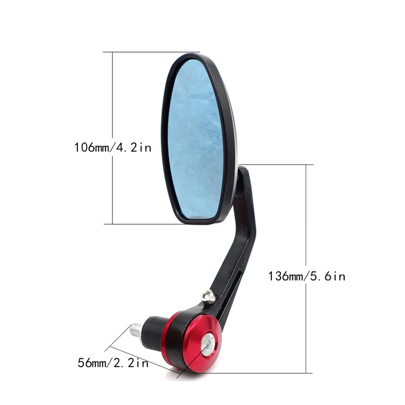 For DUCATI 748 PANIGALE 1199 MONSTER 796 MONSTER 696 STREETFIGHTER MONSTER 600 7/8''22MM Motorcycle Grip End Bar Mirror
For DUCATI 748 PANIGALE 1199 MONSTER 796 MONSTER 696 STREETFIGHTER MONSTER 600 7/8''22MM Motorcycle Grip End Bar Mirror