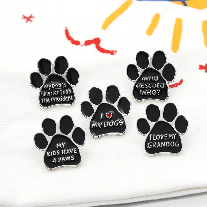 Dog Claw Footprint Brooch Alloy Enamel Pin For Women Denim Jackets Lapel Pins Hat Badges Kid Jewelry Accessories brooches
Dog Claw Footprint Brooch Alloy Enamel Pin For Women Denim Jackets Lapel Pins Hat Badges Kid Jewelry Accessories brooches