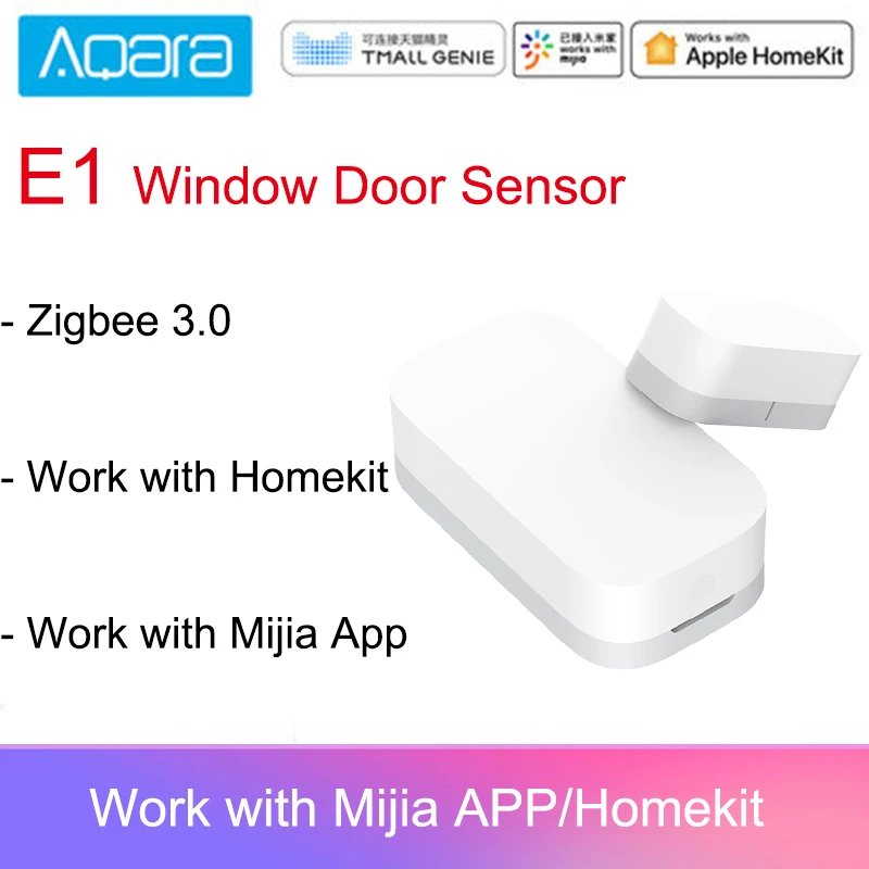 Aqara новейший E1 умный датчик двери окна ZigBee 3,0 Apple Homekit & Mi home совместим с Mijia Smart home / Homekit
Aqara новейший E1 умный датчик двери окна ZigBee 3,0 Apple Homekit & Mi home совместим с Mijia Smart home / Homekit