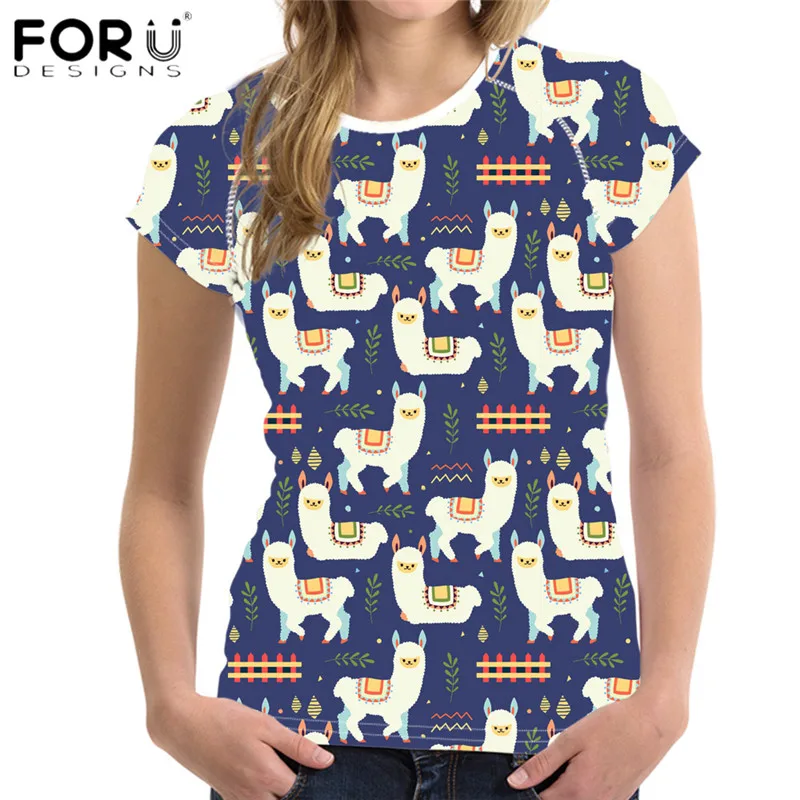 Модные женские футболки FORUDESIGNS с коротким рукавом, женская футболка большого размера, Женские топы с мультипликационным принтом альпака, фу...
Модные женские футболки FORUDESIGNS с коротким рукавом, женская футболка большого размера, Женские топы с мультипликационным принтом альпака, фу...