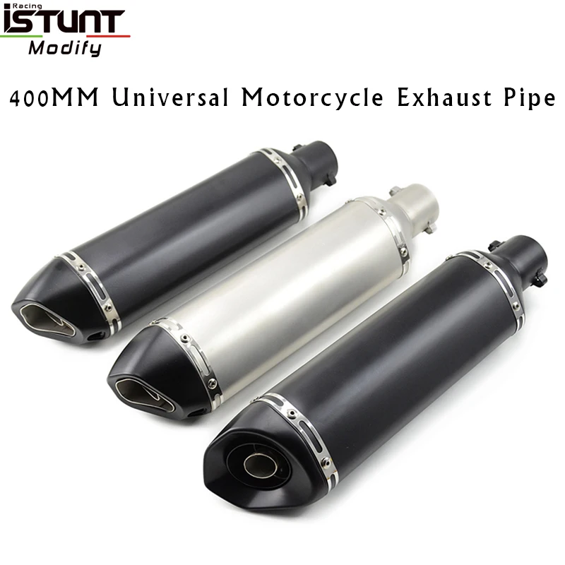 51mm 400mm Universal Stainless Steel Motorcycle Exhaust Escape Muffler Pipe Removable DB Killer for Honda/Kawasaki/Yamaha/Suzuki
51mm 400mm Universal Stainless Steel Motorcycle Exhaust Escape Muffler Pipe Removable DB Killer for Honda/Kawasaki/Yamaha/Suzuki
