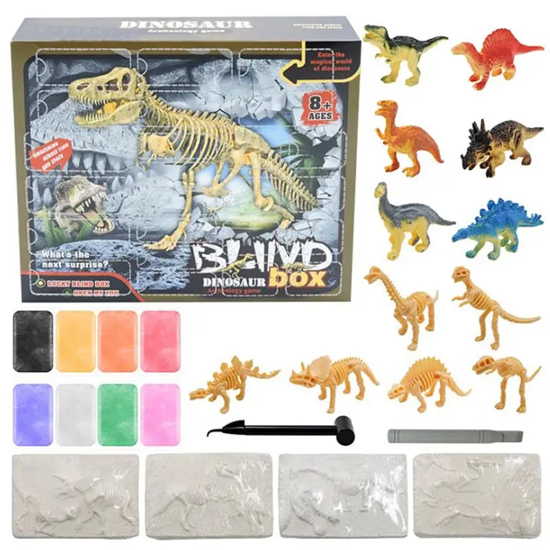 DIY Dinosaur Fossil Toy Gift Box Archeology Skeleton Dinosaur Kid Educational Toy Christmas New Year Fun surprise gift box
DIY Dinosaur Fossil Toy Gift Box Archeology Skeleton Dinosaur Kid Educational Toy Christmas New Year Fun surprise gift box