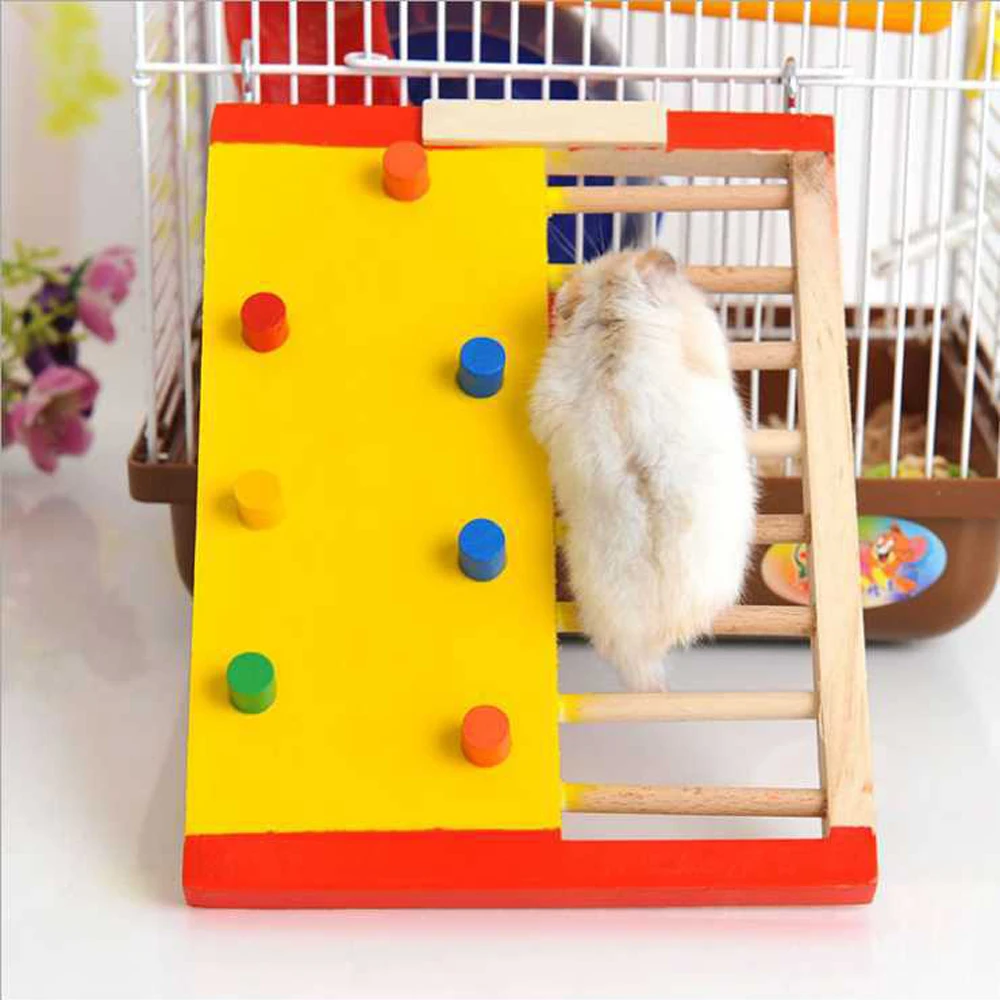 Natural Wooden Hamster Climbing Ladder Colorful Rat Climbling Toy Guinea Pig Squirrel Jumping Ladder Small Pet Accessories
Natural Wooden Hamster Climbing Ladder Colorful Rat Climbling Toy Guinea Pig Squirrel Jumping Ladder Small Pet Accessories