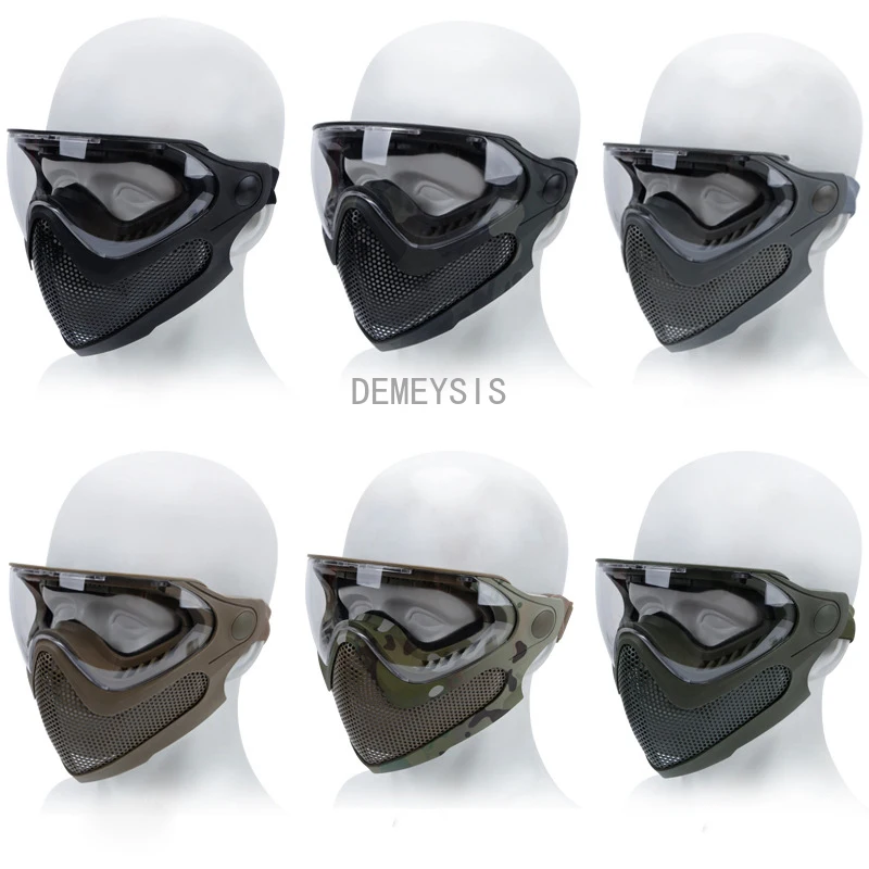 Tactical Mask Military Airsoft Shooting Hunting Accessories Cs Wargame Full Face Mask Paintball Cycling Combat Protective Masks
Tactical Mask Military Airsoft Shooting Hunting Accessories Cs Wargame Full Face Mask Paintball Cycling Combat Protective Masks