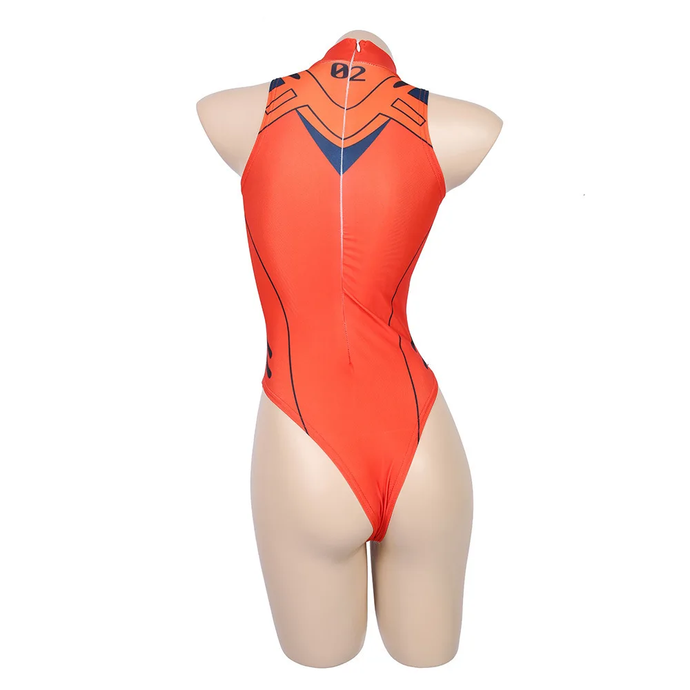 2021 ЕВА АСУКА Langley Soryu косплей костюм сексуальное боди Женский купальный