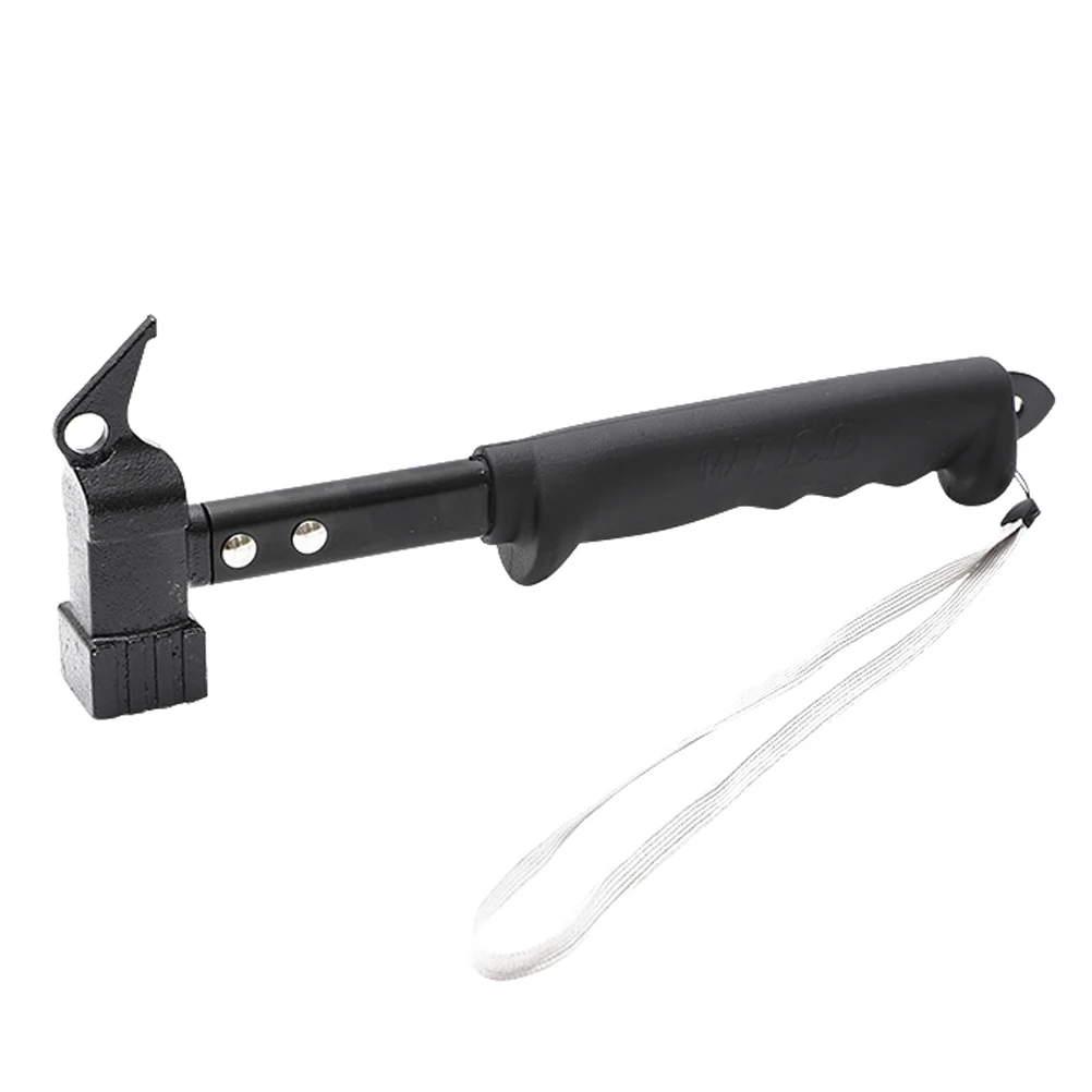 Портативный молоток для палатки с веревкой, для путешествий, пешего туризма, литой стальной молоток 
Портативный молоток для палатки с веревкой, для путешествий, пешего туризма, литой стальной молоток