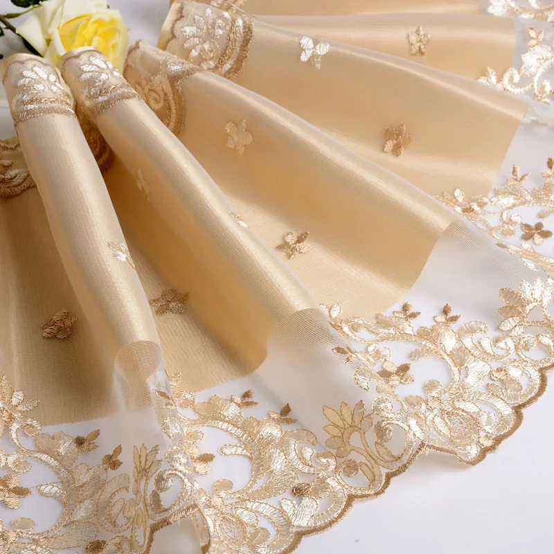 Кружевная сетчатая юбка с вышивкой, длина 30 см, ширина 12,5 М 
Кружевная сетчатая юбка с вышивкой, длина 30 см, ширина 12,5 М