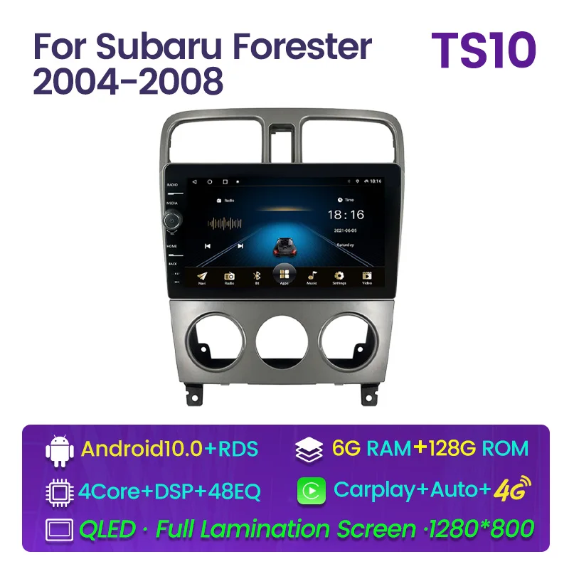 Автомобильный радиоприемник 6G + 128G DSP Android 10,0 GPS RDS мультимедийный плеер для Subaru Forester 2002 2003-2008 2din хост-устройство WiFi IPS экран
Автомобильный радиоприемник 6G + 128G DSP Android 10,0 GPS RDS мультимедийный плеер для Subaru Forester 2002 2003-2008 2din хост-устройство WiFi IPS экран