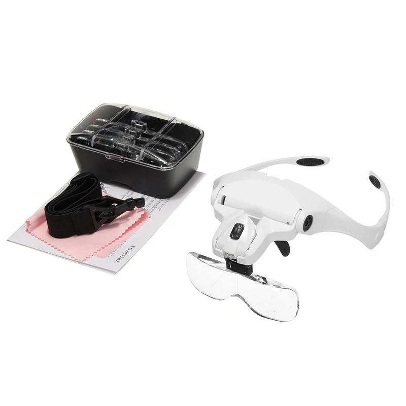 1.0X 1.5X 2.0X 2.5X 3.5X Magnifying Glasses LED Light Lamp Tool Magnifier 1Set 5 Lens Adjustable False Eyelash Loupe Headband
1.0X 1.5X 2.0X 2.5X 3.5X Magnifying Glasses LED Light Lamp Tool Magnifier 1Set 5 Lens Adjustable False Eyelash Loupe Headband