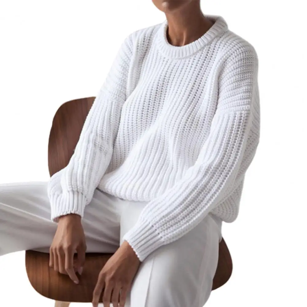 Sweater Women Casual O Neck Long Sleeve Solid Color Jumper Pullover Loose Knit Sweater
Sweater Women Casual O Neck Long Sleeve Solid Color Jumper Pullover Loose Knit Sweater