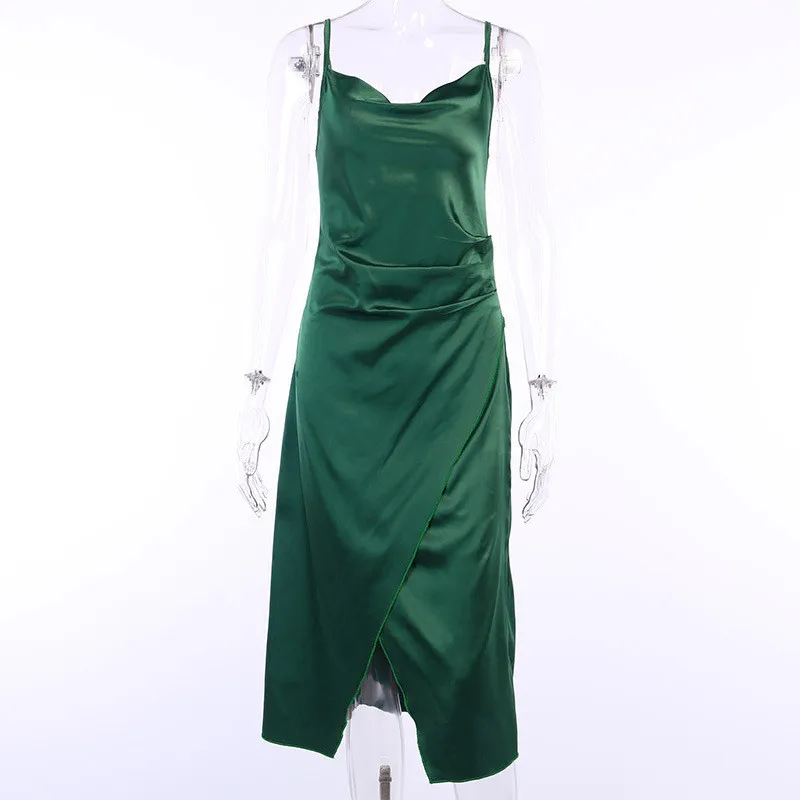 2020 Summer Midi Dress Women Fashion Solid V-neck Sleeveless spaghetti strap A-line Sexy club Dress Women Dresses Vestidos Robes
2020 Summer Midi Dress Women Fashion Solid V-neck Sleeveless spaghetti strap A-line Sexy club Dress Women Dresses Vestidos Robes