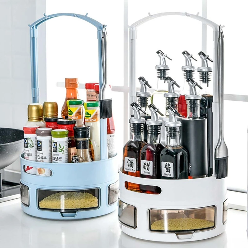 2 Tiers Rotatable Spice Rack Non-Slip Spinning Storage Pantry Countertop Shelf Vanity Table Bathroom Display Stand Condiment Cab
2 Tiers Rotatable Spice Rack Non-Slip Spinning Storage Pantry Countertop Shelf Vanity Table Bathroom Display Stand Condiment Cab