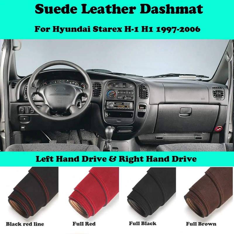 

For Hyundai Starex H-1 H1 1997 1999-2006 BD Suede Leather Dashmat Dashboard Cover Pad Dash Mat Car-Styling Carpet Accessories