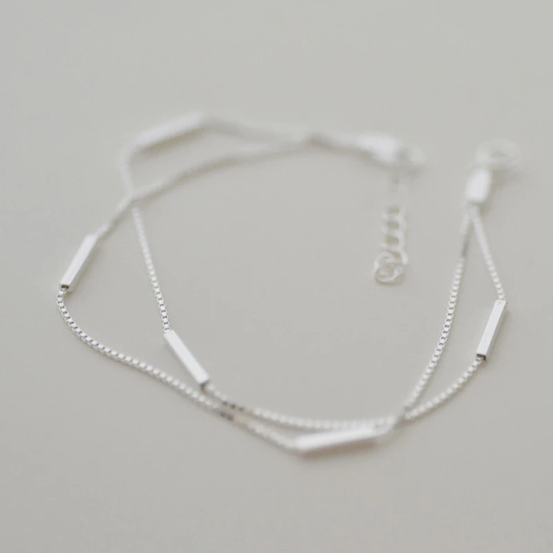 925 Sterling Silver Double Layer Simple Wild Adjustable Jewelry Handmade Bracelet Customize Gift for Women Bracelets for Women
925 Sterling Silver Double Layer Simple Wild Adjustable Jewelry Handmade Bracelet Customize Gift for Women Bracelets for Women