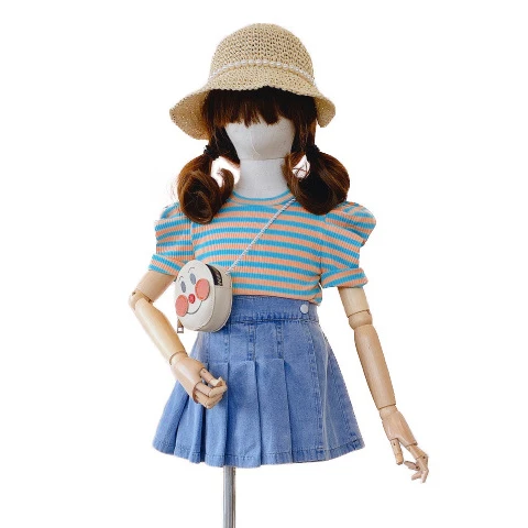 Fashion Girls Summer Short Sleeve Striped Knitting Tops T-shirts Denim Solid Skirts Toddler Children Clothes Sets 2pcs 3-8Y
Fashion Girls Summer Short Sleeve Striped Knitting Tops T-shirts Denim Solid Skirts Toddler Children Clothes Sets 2pcs 3-8Y