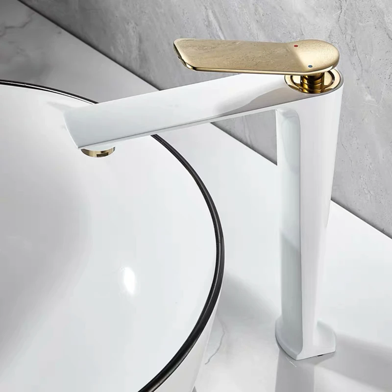 Bathroom Faucets Black/White Brass Basin Mixer Faucet Cold Hot Water Crane Waterfall Tap Deck Mounted Sink Mixer Taps Torneira
Bathroom Faucets Black/White Brass Basin Mixer Faucet Cold Hot Water Crane Waterfall Tap Deck Mounted Sink Mixer Taps Torneira