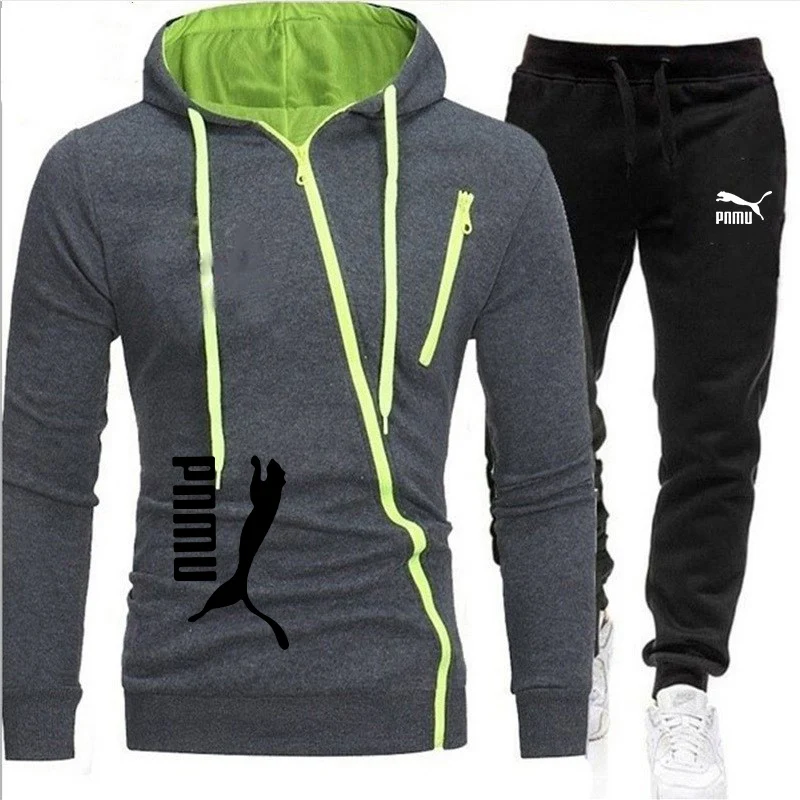 2021 Men's Casual Printed Diagonal Zipper Hoodie And Foot Pants Two-Piece Men's Jogging Track Suit Tracksuit Set
2021 Men's Casual Printed Diagonal Zipper Hoodie And Foot Pants Two-Piece Men's Jogging Track Suit Tracksuit Set