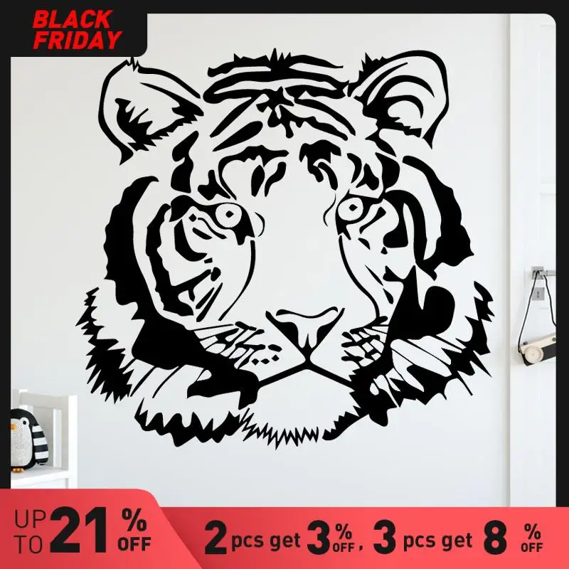 Креативная наклейка с изображением страстных тигров для домашнего декора