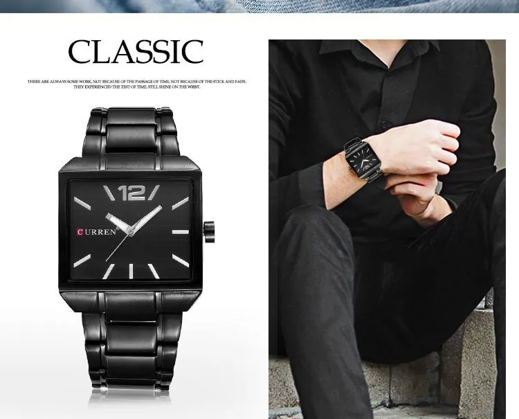 Luxury Men Watch Men Stainless Steel Waterproof Quartz Wrist Watch Clock Relogio Masculino 2020 Male Square Watches
Luxury Men Watch Men Stainless Steel Waterproof Quartz Wrist Watch Clock Relogio Masculino 2020 Male Square Watches