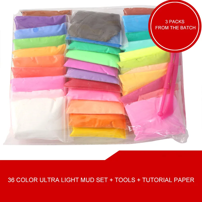 Children'S Handmade Creative Clay DIY 36 Color Ultra-Light Clay Environmental Protection 12g Rubber Color Mud Educational Toys
Children'S Handmade Creative Clay DIY 36 Color Ultra-Light Clay Environmental Protection 12g Rubber Color Mud Educational Toys