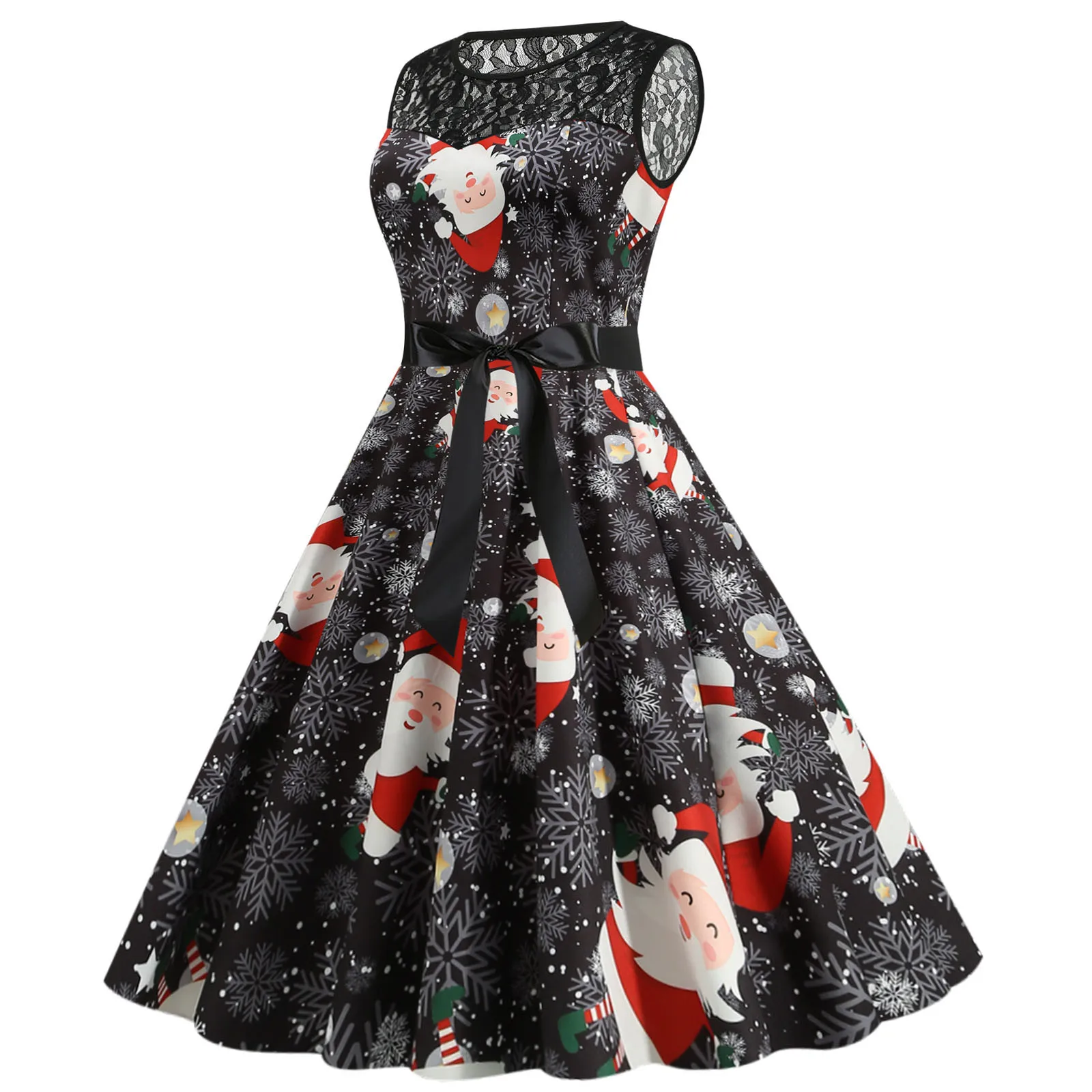 Housewife Women Sleeveless Prom 1950s Lace Christmas Party Evening Dress Women's Dress
Housewife Women Sleeveless Prom 1950s Lace Christmas Party Evening Dress Women's Dress