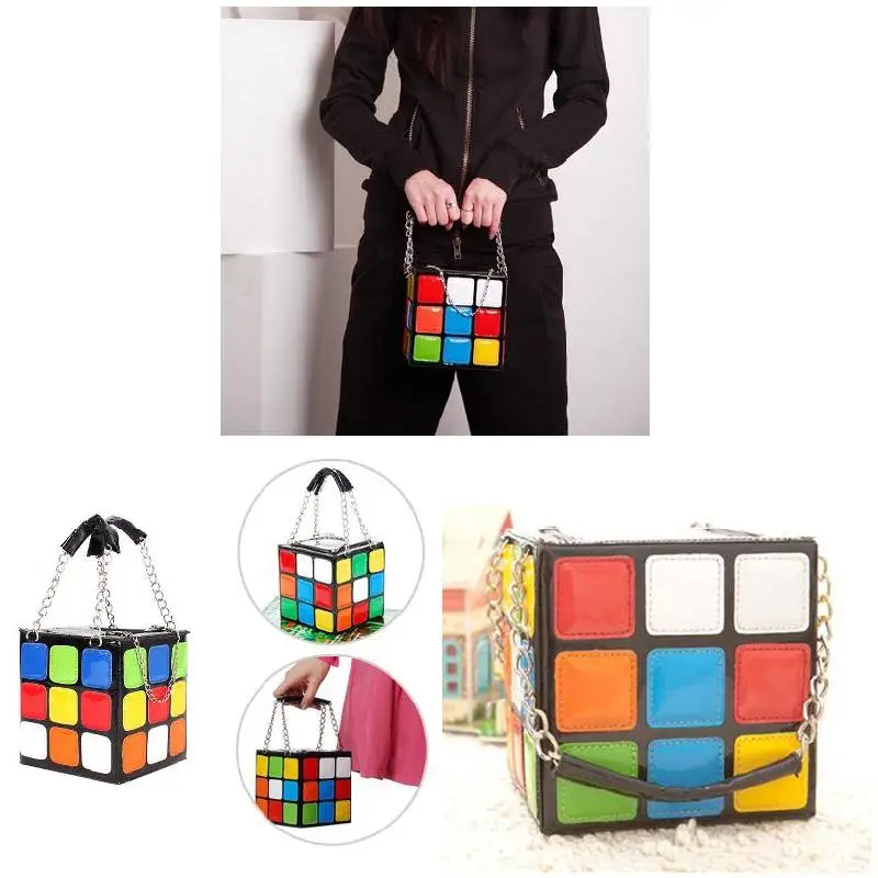 1 Pcs Women Magic Cube Handbag Durable Anti-wear PU Leather Shoulder Bags Fashion Fun Wild Bag For Money Keys Party
1 Pcs Women Magic Cube Handbag Durable Anti-wear PU Leather Shoulder Bags Fashion Fun Wild Bag For Money Keys Party