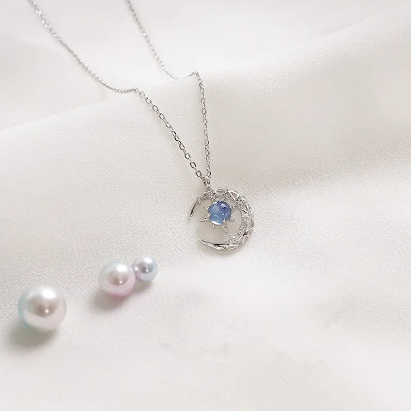 925 Sterling Silver Crystal Moon Charm Pendant Choker Necklace For Girl Women Statement Wedding Christmas Jewelry dz698
925 Sterling Silver Crystal Moon Charm Pendant Choker Necklace For Girl Women Statement Wedding Christmas Jewelry dz698