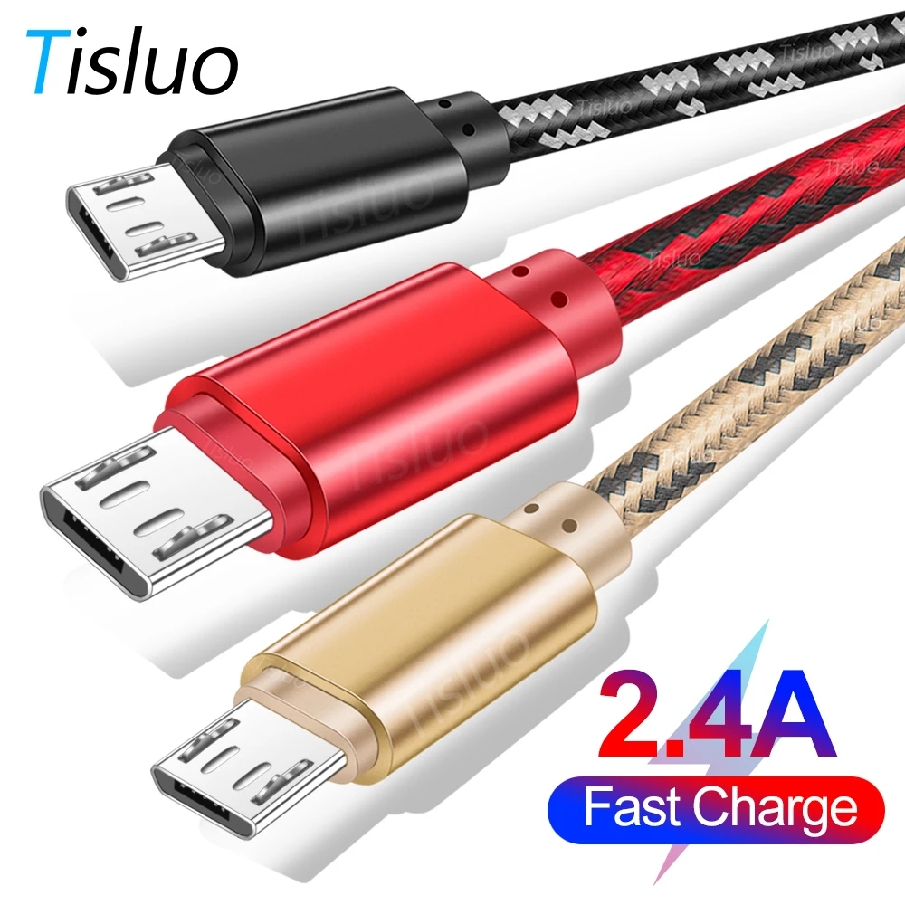 USB Micro кабель для Samsung S8 S9 Huawei P10 Xiaomi Andriod быстрой зарядки Wire 1 м шнур передачи данных