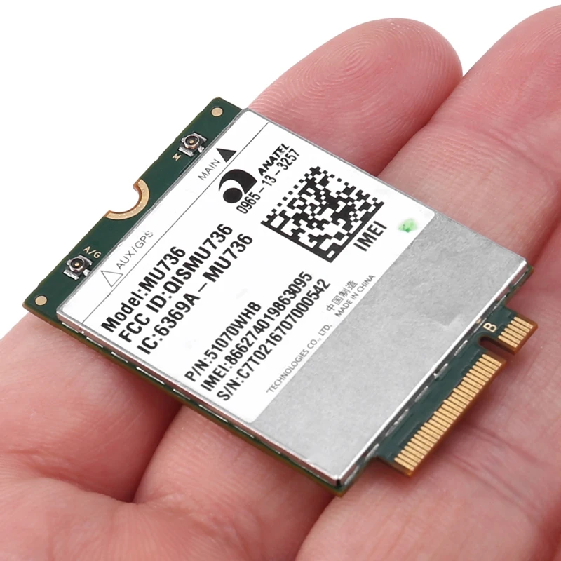 MU736 WiFi Card HSPA+ M.2 Module 3G Card NGFF WCDMA Wireless Module for Universal
MU736 WiFi Card HSPA+ M.2 Module 3G Card NGFF WCDMA Wireless Module for Universal
