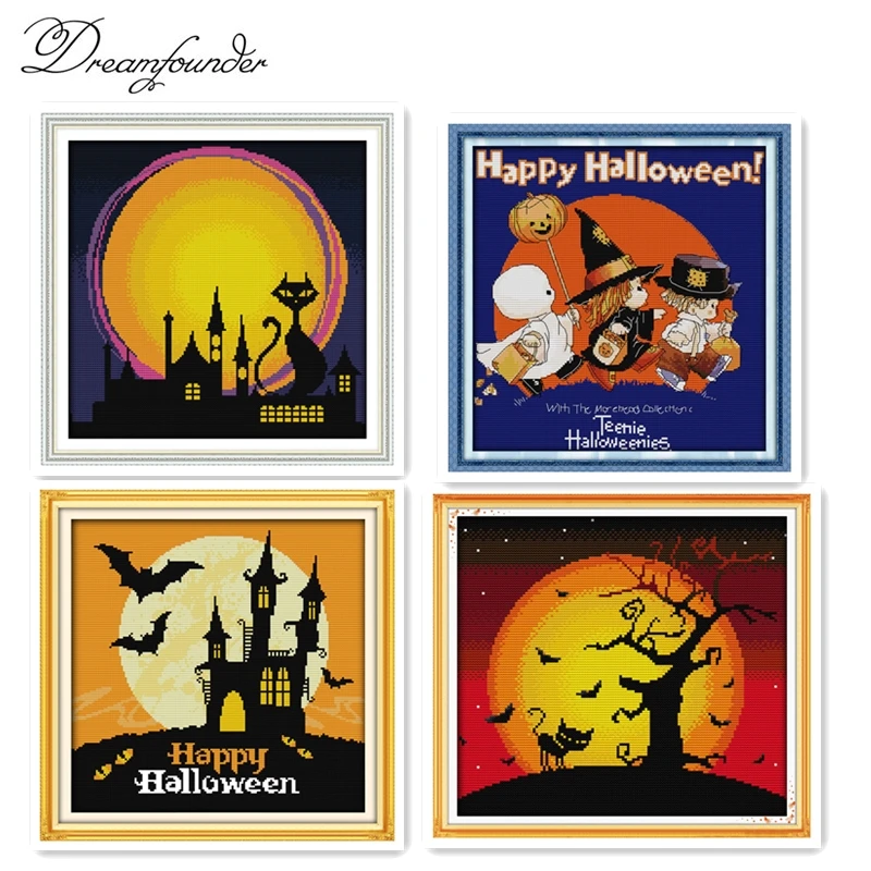 Happy Halloween cross stitch kit cartoon counted stamped fabric 14ct 11ct hand embroidery DIY handmade needlework supplies bag
Happy Halloween cross stitch kit cartoon counted stamped fabric 14ct 11ct hand embroidery DIY handmade needlework supplies bag