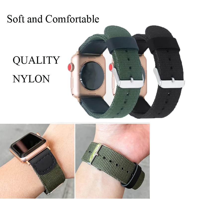 Strap For Apple Watch Band 42mm 40mm 38mm 44mm Smartwatch Watchbands Nylon Loop Bracelet for iWatch 6 se/5/4/3/2/1 wristband
Strap For Apple Watch Band 42mm 40mm 38mm 44mm Smartwatch Watchbands Nylon Loop Bracelet for iWatch 6 se/5/4/3/2/1 wristband