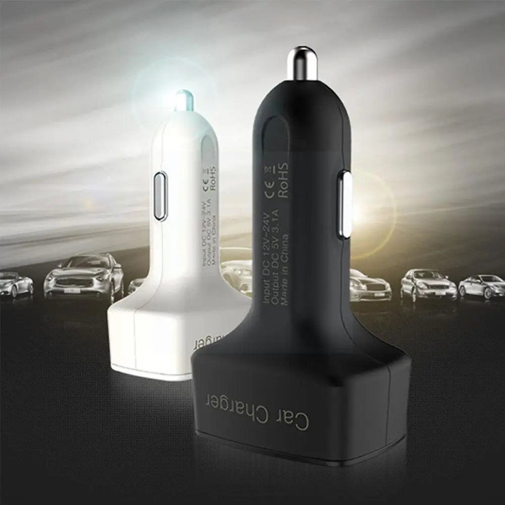 Автомобильное зарядное устройство 4 в 1 с двумя USB-портами и цифровым светодиодным дисплеем
Автомобильное зарядное устройство 4 в 1 с двумя USB-портами и цифровым светодиодным дисплеем